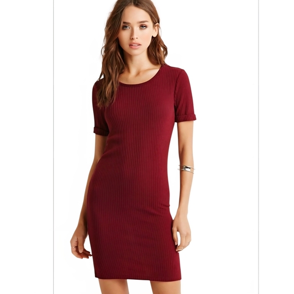 Forever 21 Dresses & Skirts - Forever 21 Burgundy Mini Dress